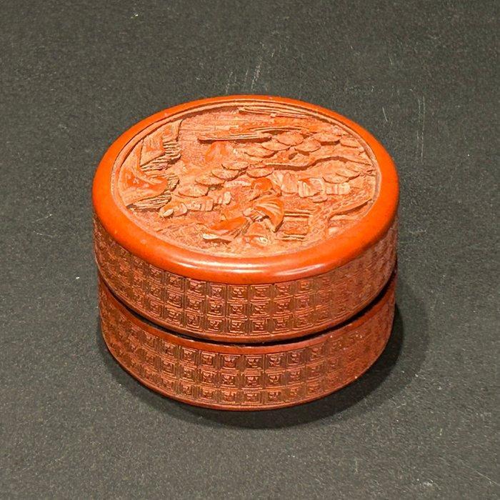 Doos - lak - Cinnabar lak doos, Antiek en Kunst, Antiek | Overige Antiek