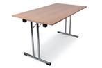 Inklapbare tafel recht | 140x80 | T-frame, Huis en Inrichting, Tafels | Bijzettafels, Ophalen of Verzenden, Nieuw, Kunststof