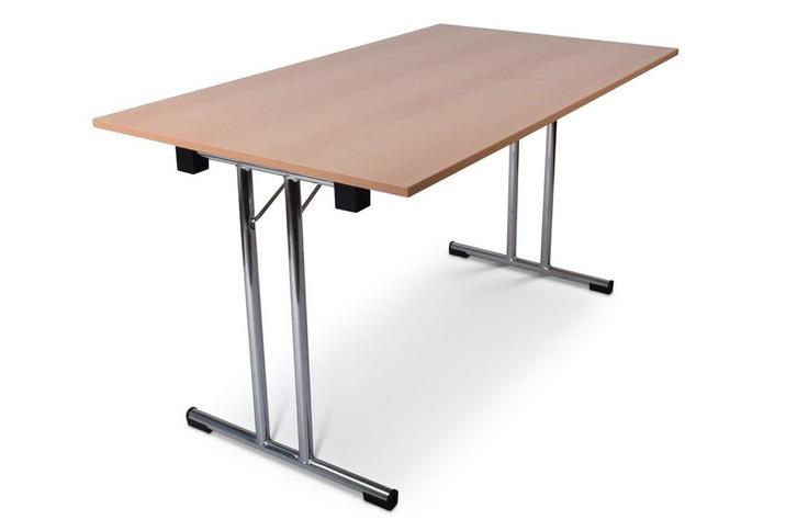 Inklapbare tafel recht | 140x80 | T-frame, Huis en Inrichting, Tafels | Bijzettafels, Nieuw, Kunststof, Ophalen of Verzenden