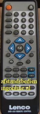 Afstandsbediening Lenco dvd201, Audio, Tv en Foto, Afstandsbedieningen, Origineel, Nieuw, Ophalen of Verzenden