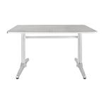Bolero rechthoekige RVS tafel met dubbele tafelpoot 120cm, Verzenden, Nieuw in verpakking
