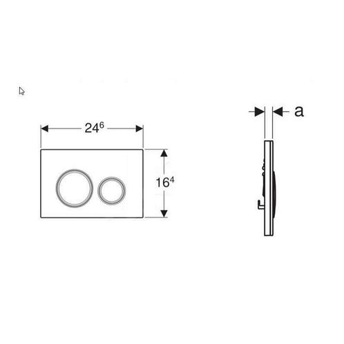 Bedieningsplaat Geberit Sigma 21 Glas Zwart, Doe-het-zelf en Verbouw, Sanitair, Ophalen of Verzenden