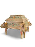 Doos - Hout - Volkskunst Rajasthan, Antiek en Kunst