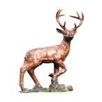 Staand hert - polystone - 110 cm - bruin - gedetailleerd, Ophalen of Verzenden, Nieuw