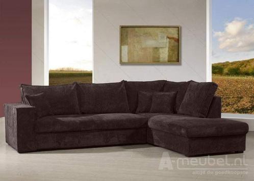 Hoekbank Afferden - loungebanken - Bruin, Huis en Inrichting, Banken | Sofa's en Chaises Longues, Nieuw, Stof