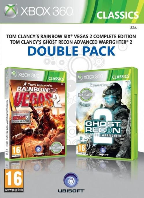 Rainbow Six Vegas 2 + Ghost Recon Advanced Warfighter 2 (..., Spelcomputers en Games, Games | Xbox 360, Gebruikt, Vanaf 12 jaar