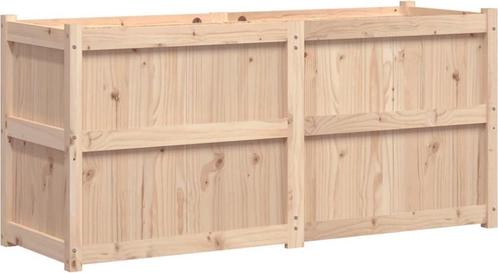 vidaXL Plantenbak 150x50x70 cm - massief grenenhout, Huis en Inrichting, Woonaccessoires | Overige, Nieuw, Ophalen of Verzenden