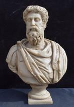 sculptuur, Busto imperatore Marco Aurelio - 26 cm - Marmo di