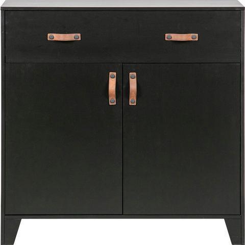 WOOOD Kast Dian van zwarte dennen, breedte 94 cm x, Huis en Inrichting, Kasten | Dressoirs, Nieuw, Verzenden