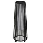 TRUUSK Solar Tuinlamp - Rotan Look - Zwart - 8 Uur Brandduur, Tuin en Terras, Verzenden, Nieuw