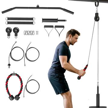 SPORTNOW Fitness Latzug Gym Fitnessapparatuur Kabeltrek Pull beschikbaar voor biedingen