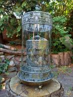 Lantaarn - Spinning Candle Lantern - 34cm - Glas, Metaal