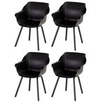 Hartman Sophie Element dining armstoel- Carbon black - 4 st., Tuin en Terras, Verzenden, Nieuw, Overige materialen
