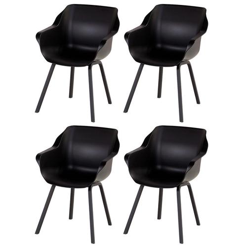 Hartman Sophie Element dining armstoel- Carbon black - 4 st., Tuin en Terras, Tuinsets en Loungesets, Nieuw, Overige materialen