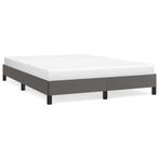 Grijs Kunstleren Bedframe 140x190 - Betaalbaar Slapen, Re..., Huis en Inrichting, Slaapkamer | Bedden, Overige materialen, Grijs