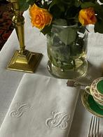 Vijf vroege XXe-eeuwse Metis (linnen en katoen) servetten, Antiek en Kunst