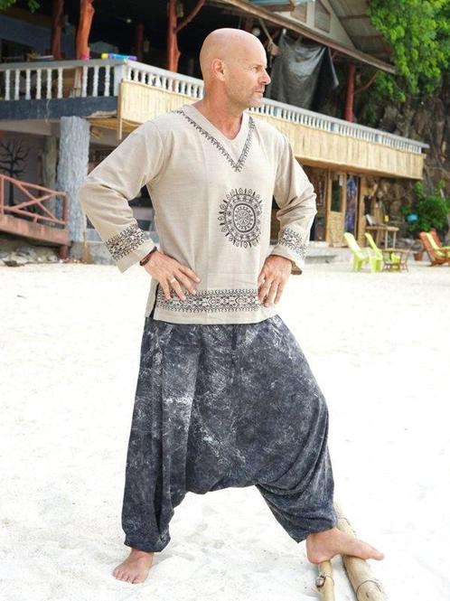 Harembroek stonewash black Yapa, Kleding | Dames, Broeken en Pantalons, Verzenden