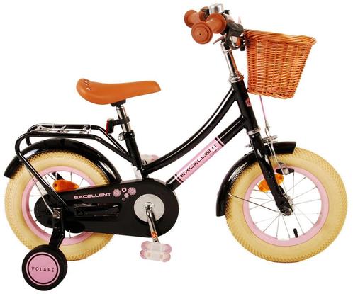 Volare Excellent Kinderfiets - Meisjes - 12 inch - Zwart, Fietsen en Brommers, Fietsen | Meisjes, 14 inch of minder, Nieuw, Verzenden