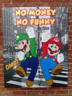 ESQ - No money no funny with Mario canvas Xl
