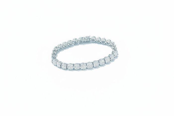 Armband - 18 karaat Witgoud - 8.58ct. tw. Diamant, Sieraden, Tassen en Uiterlijk, Armbanden