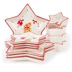 Kerstservies stervormig - 12-delig | 4-persoons, Huis en Inrichting, Verzenden, Nieuw