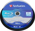 Verbatim BD-R 25 GB 6x Speed in Cakebox 10 Stuks, Verzenden, Nieuw