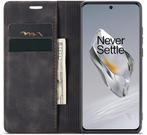 ProGuard - OnePlus 12 Wallet Hoesje Vintage Leder Zwart, Telecommunicatie, Nieuw, Hoesje of Tasje, Verzenden