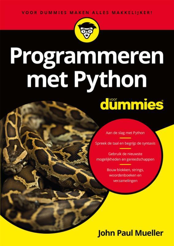 Voor Dummies   Programmeren met Python voor Du 9789045353524, Boeken, Studieboeken en Cursussen, Zo goed als nieuw, Verzenden