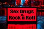 Reclamebord - Amsterdam Red-lights Sex Drugs and Rock n