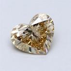 1 pcs Diamant (Natuurlijk gekleurd) - 0.86 ct - Hart - Fancy, Nieuw