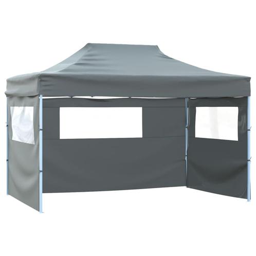 vidaXL Partytent met 3 zijwanden inklapbaar 3x4 m staal, Tuin en Terras, Partytenten, Partytent, Nieuw, Verzenden