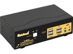 Auto detection Dual Monitor Displayport KVM switch, Verzenden, Nieuw