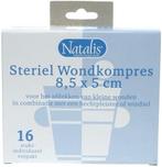 NATALIS STERIEL WONDKOMPRES 8,5 X 5 CM DOOSJE 16 STUKS, Verzenden, Nieuw
