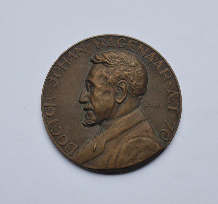 Penning - Gra Rueb - Bronzen penning Johan Wagenaar -, Antiek en Kunst, Antiek | Meubels | Stoelen en Banken