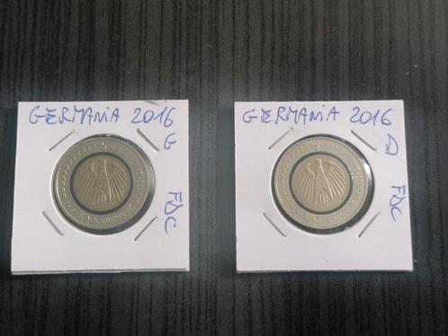 Duitsland. Proof Set / 5 Euro 2016/2021 (3 items) (Zonder, Postzegels en Munten, Munten | Europa | Euromunten