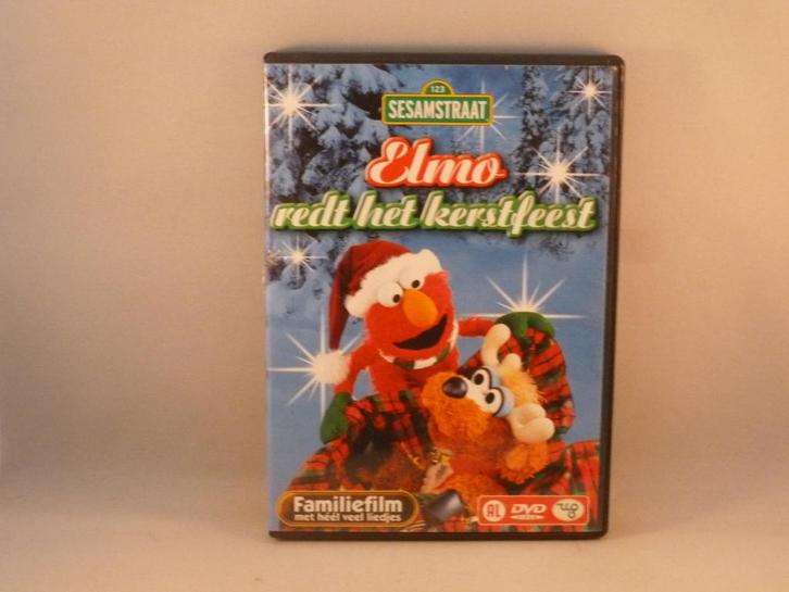Sesamstraat Elmo redt het Kerstfeest  (DVD), Cd's en Dvd's, Dvd's | Kinderen en Jeugd, Zo goed als nieuw, Verzenden