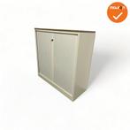 Roldeurkast - Ahrend - 120x120x45cm - wit met metalen rol..., Werkplek, Ophalen of Verzenden, Gebruikt, Kast