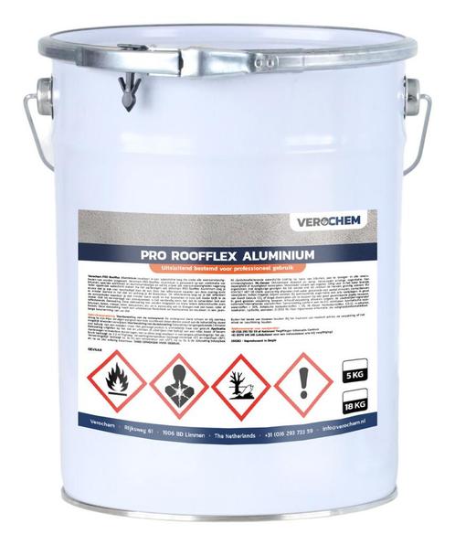 Pro Roofflex Dakcoating Aluminium 18KG, Doe-het-zelf en Verbouw, Verf, Beits en Lak, Nieuw, Ophalen of Verzenden