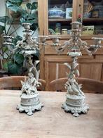 D.G. - Kandelaar Man en vrouw (2) - gietijzer - Louis XV