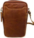 DSTRCT Limited Leren Telefoontasje Phonebag Cognac, Verzenden, Nieuw