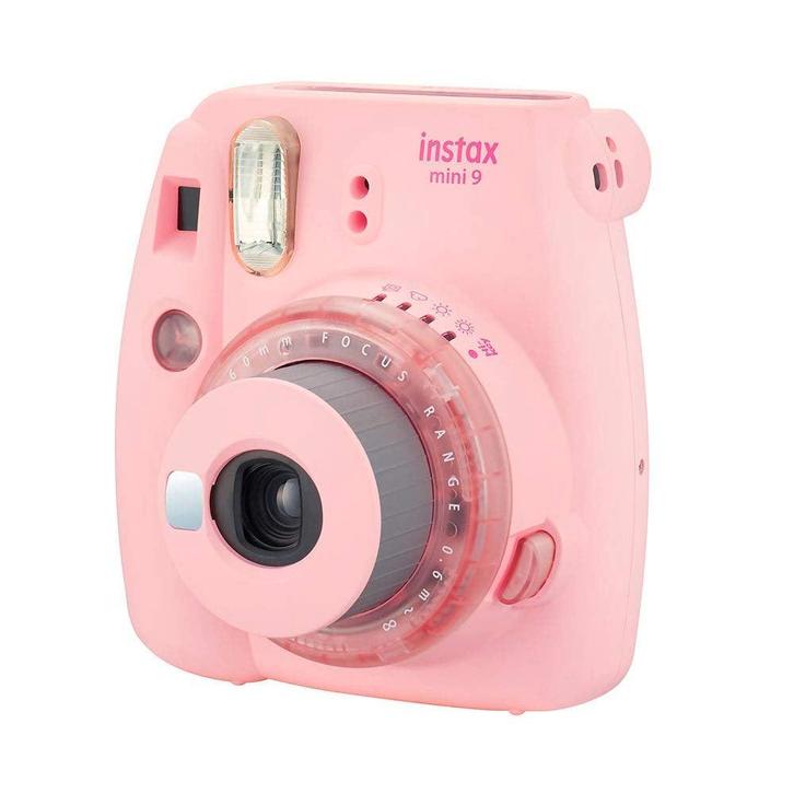 Fujifilm Instax Mini 9 Instant Camera - Roze (Transparant), Audio, Tv en Foto, Fotocamera's Analoog, Zo goed als nieuw, Verzenden