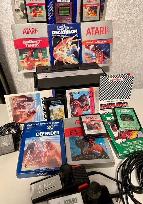 Atari - 2600 •including 2 Joysticks & 6 Boxed games -, Spelcomputers en Games, Spelcomputers | Overige Accessoires