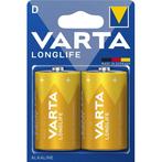 Varta D (LR20) Longlife batterijen - 2 stuks in, Doe-het-zelf en Verbouw, Elektra en Kabels, Nieuw, Ophalen of Verzenden
