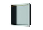 Inbouwnis Luca Sanitair 30x30x6,5cm RVS Geborsteld Nikkel +, Ophalen of Verzenden, Nieuw, Bad