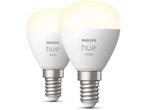 Veiling - Philips Hue Kogellamp Lichtbron E14 Duopack, Huis en Inrichting, Lampen | Losse lampen, Nieuw