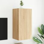 vidaXL Tv-wandmeubel met LED-verlichting 40,5x35x80 cm, Verzenden, Nieuw, Overige houtsoorten