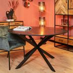 Eettafel Lynn Black marble | 130 cm | Rond, Ophalen of Verzenden, Nieuw