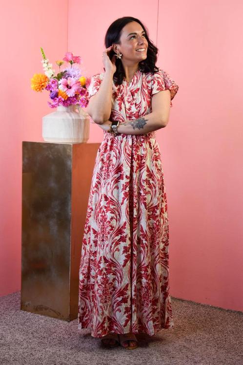 Lange jurk barok rood, Kleding | Dames, Jurken, Ophalen of Verzenden