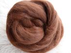 Alpaca  hazelnoot in lont, Hobby en Vrije tijd, Spinnewielen en Spinnen, Ophalen of Verzenden, Nieuw, Spinwol
