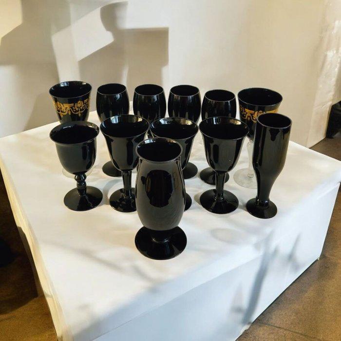 Wijnglas (14) - Glas - Black Collection, Huis en Inrichting, Overige Huis en Inrichting